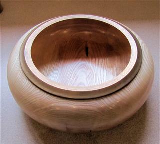 Large ash bowl by Pat Hughes